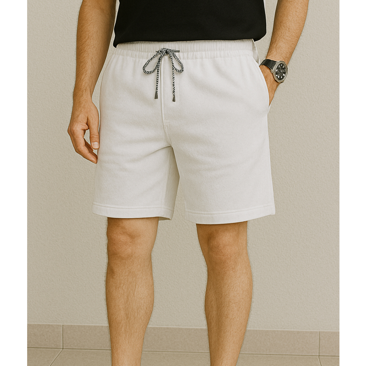 Bermuda Masculino Moletom Short Liso Streetwear - Imagem 8
