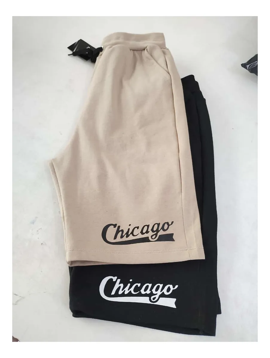 Bermuda Masculino Moletom Chicago Streetwear - Imagem 3
