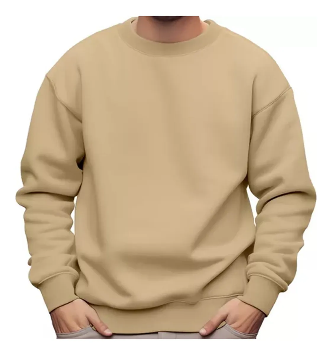 Moletom Gola Careca Unissex Lisa Básica - Imagem 5