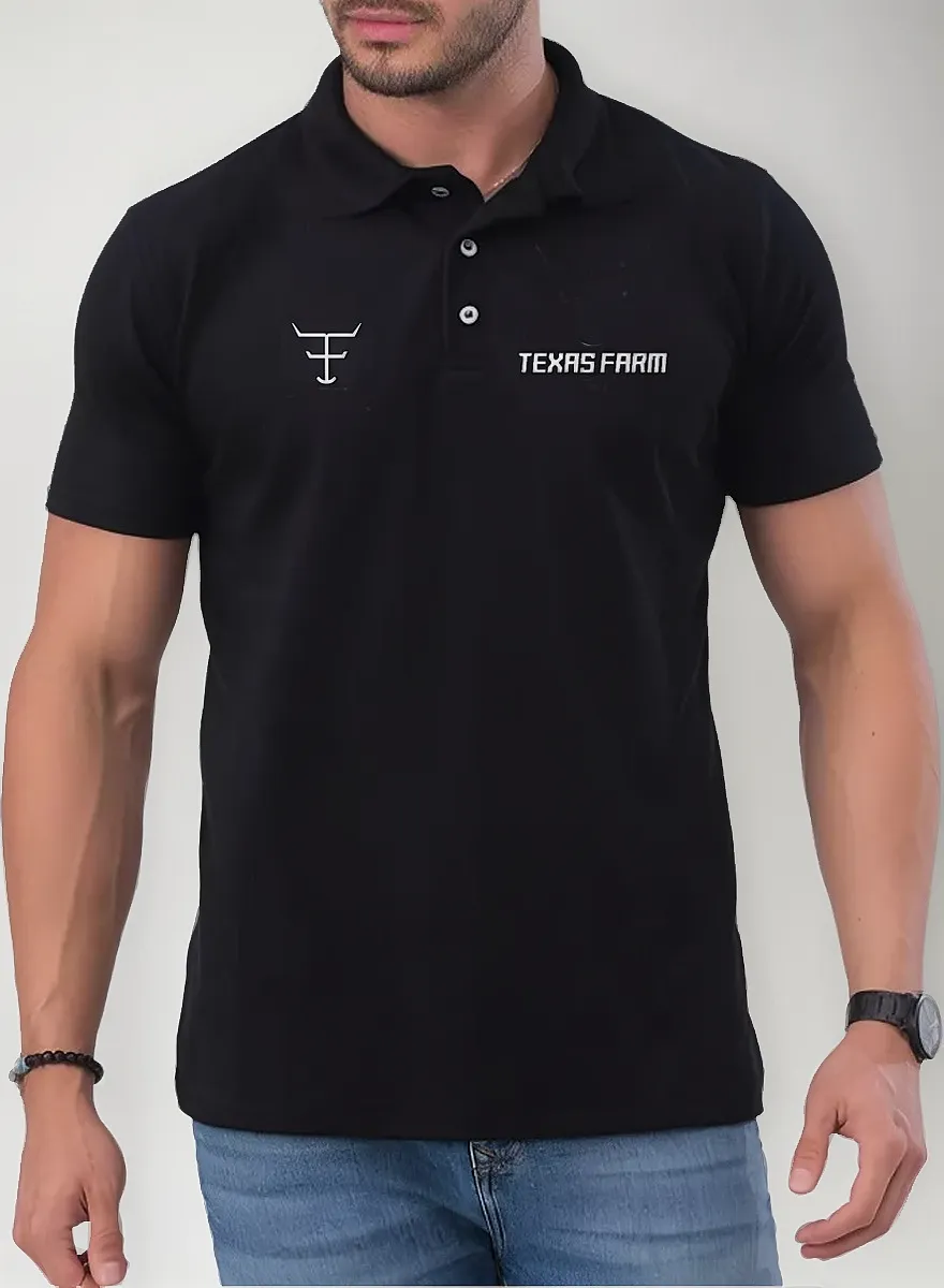 Camiseta Masculino Polo Texas Farm Rodeio