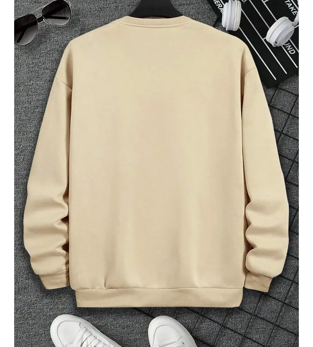 Moletom Gola Careca Unissex Lisa Básica - Imagem 4